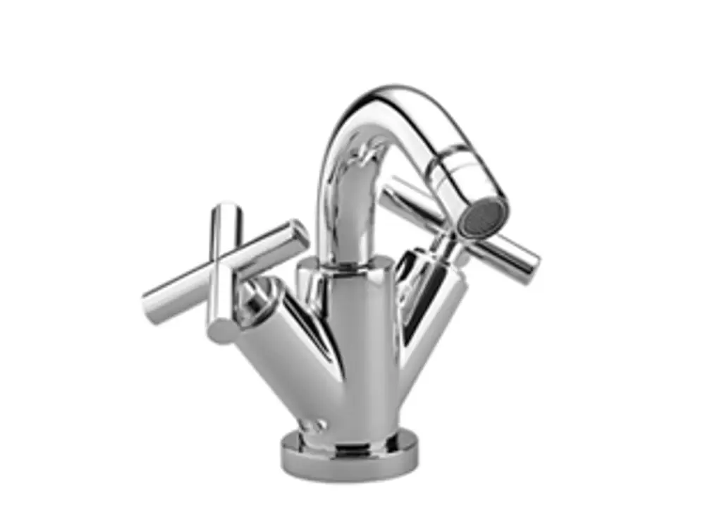 Dornbracht-TARA.-Bidet-Einlochbatterie-mit Ablaufgarnitur-Ausladung 124mm-Dark Chrome, 24510892-19 Galeriebild 1